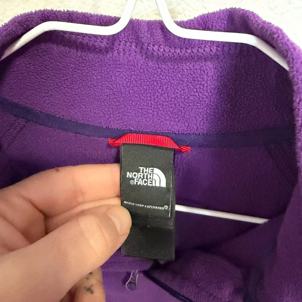 3/$15 The North Face Vibrant Purple Fleece Jacket - Picture 3 of 4